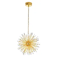 Люстра подвесная VIVALDO 1 39255 Eglo прозрачная на 21 лампа, основание золотое в стиле классический арт-деко современный 