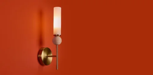 Бра Sunspot FR5482WL-01BS Freya белый на 1 лампу, основание латунь в стиле современный фото 11 Бра Sunspot FR5482WL-01BS Freya белый на 1 лампу, основание латунь в стиле современный фото 11