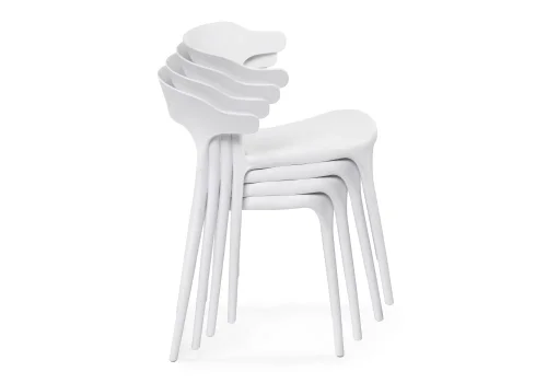 Пластиковый стул Vite white 15596 Woodville, /, ножки/пластик/белый, размеры - ****490*480 фото 6