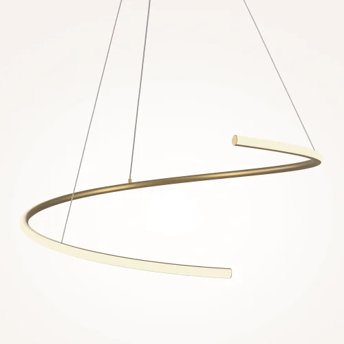 Светильник подвесной LED Curve MOD242PL-L33BSK Maytoni латунь на 1 лампу, основание латунь в стиле хай-тек минимализм современный фото 11
