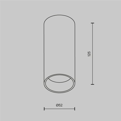 Светильник потолочный Фокус / FOCUS LED 12 Вт 2700 К 50° C056CL-L12W2.7K-W-PT Maytoni платина на 1 лампу, основание платина в стиле современный хай-тек трубочки фото 8