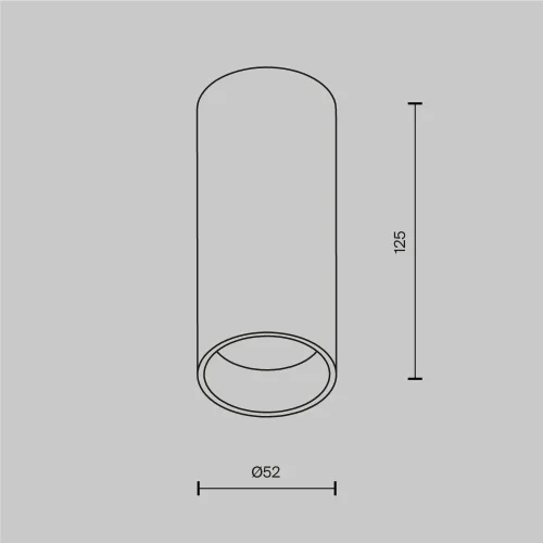 Светильник потолочный Фокус / FOCUS LED 12 Вт 2700 К 50° C056CL-L12W2.7K-W-PT Maytoni платина на 1 лампу, основание платина в стиле современный хай-тек трубочки фото 8