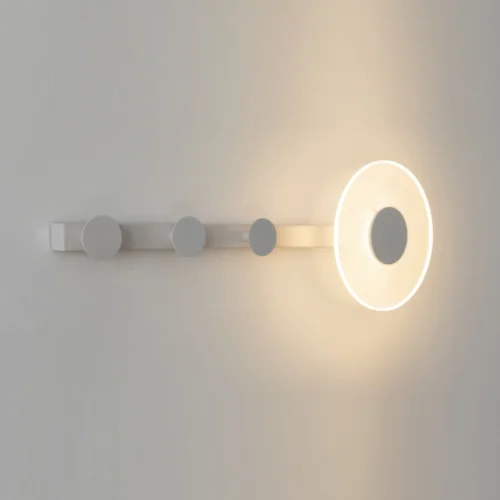 Бра LED Venus 7292 Mantra прозрачный на 1 лампа, основание белое в стиле современный хай-тек светильник вешалка фото 3