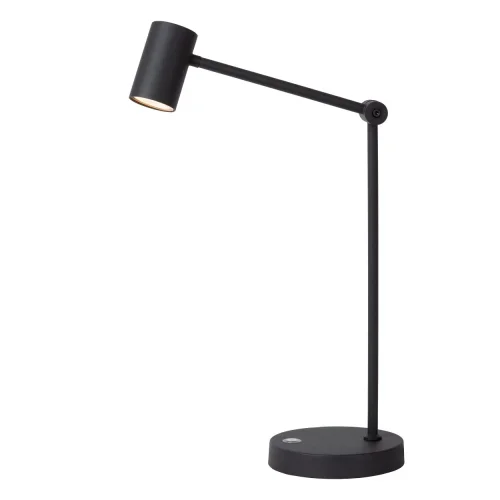 Настольная лампа офисная LED Tipik 36622/03/30 Lucide чёрная 1 лампа, основание чёрное металл в стиле современный  фото 5