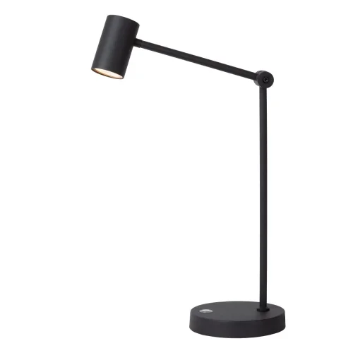 Настольная лампа офисная LED Tipik 36622/03/30 Lucide чёрная на 1 лампу, основание чёрное металл в стиле современный фото 5