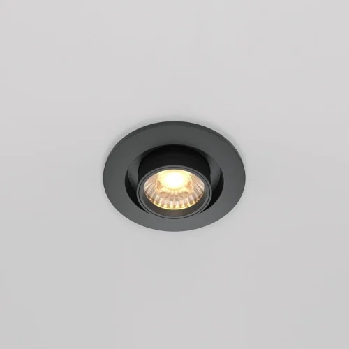 Светильник точечный LED Hidden DL045-01-10W3K-B Maytoni чёрный 1 лампа, основание чёрное в стиле хай-тек современный  фото 4