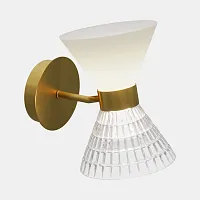 Бра Spirit SL2004.301.02 ST-Luce белый прозрачный на 2 лампы, основание латунь в стиле современный 