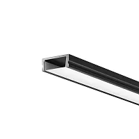 Алюминиевый профиль накладной 15x6 (Черный, 2 м), ALM-001-B-2M 631003 Maytoni цвет LED K, световой поток Lm