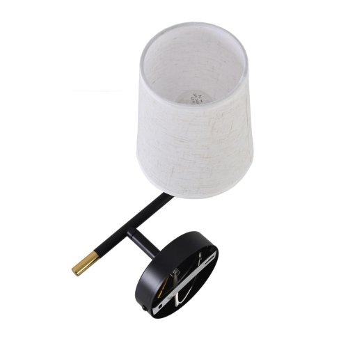 Бра Claudi 8359/1W Lumion белый на 1 лампу, основание медь чёрное в стиле классический фото 3