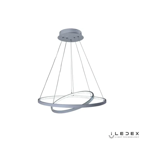 Светильник подвесной LED с пультом Axis D098-2 (600x400) WH iLedex белый 1 лампа, основание белое в стиле современный хай-тек с пультом кольца фото 4