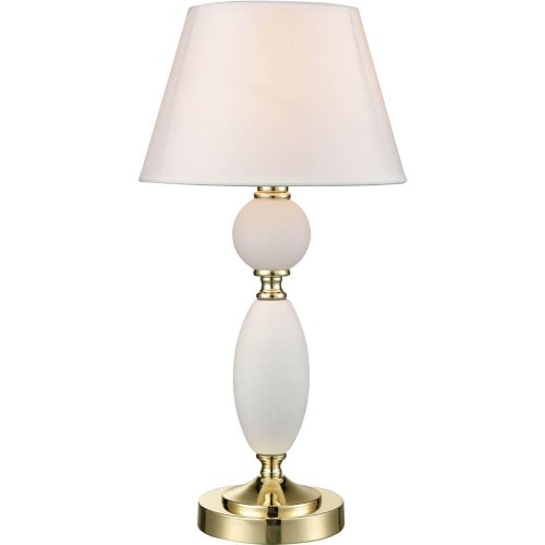 Настольная лампа Bella VL2014N01 Vele Luce белая 1 лампа, основание золотое металл в стиле классический  фото 2