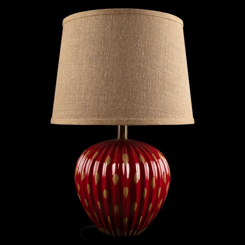 Настольная лампа Тюльпан / Tulip 10513T Red LOFT IT коричневая на 1 лампу, основание красное керамика в стиле классический фото 2