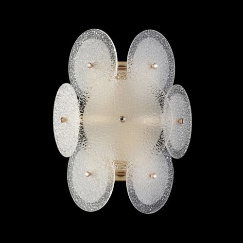 Бра DANDELION AP2 GOLD Crystal Lux белый на 2 лампы, основание золотое в стиле современный фото 2