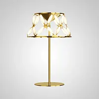 Настольная лампа ISOLA TAB 212690-23 ImperiumLoft белая 1 лампа, основание золотое металл в стиле современный 