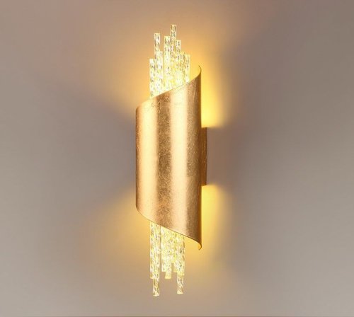 Бра LED Monica 3901/5W Odeon Light золотой на 1 лампа, основание золотое в стиле хай-тек современный  фото 2
