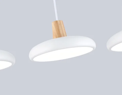Светильник подвесной LED FL4840 Ambrella light белый на 1 лампу, основание белое в стиле хай-тек фото 6