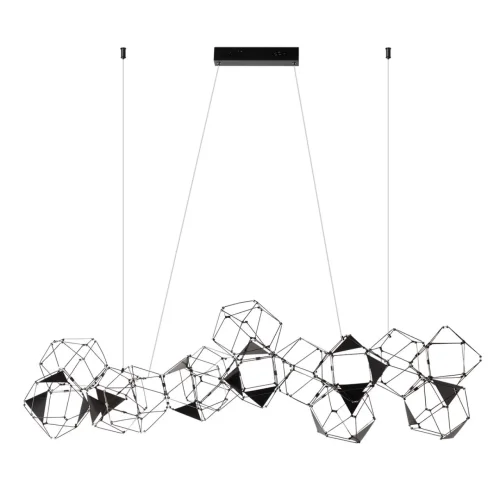 Светильник подвесной LED Trellis 5087/64L Odeon Light чёрный на 1 лампу, основание чёрное в стиле хай-тек 