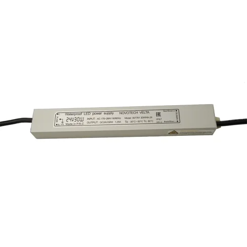 Блок питания влагозащищенный 30W для грунтового светильника INGRO и WALD Velta 357781 Novotech для светодиодных лент