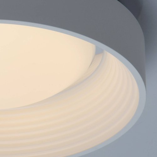Люстра потолочная LED с пультом Ривз 674016601 DeMarkt белая на 1 лампа, основание белое в стиле хай-тек с пультом фото 7