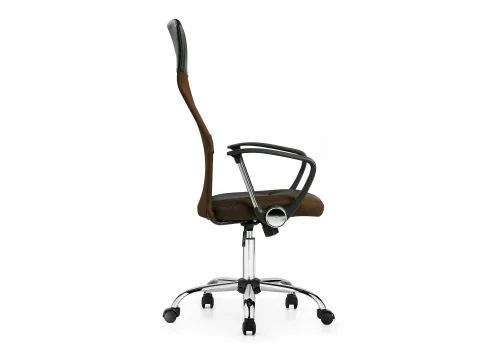 Компьютерное кресло Arano brown 11993 Woodville, коричневый/искусственная кожа ткань, ножки/металл/хром, размеры - *1280***600*610 фото 2