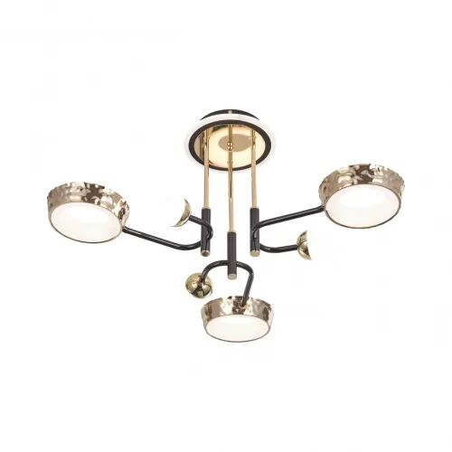 Люстра потолочная LED Ferrara-73210 273210/6 BK/GD Arte Milano белая на 1 лампу, основание золотое в стиле современный хай-тек фото 13