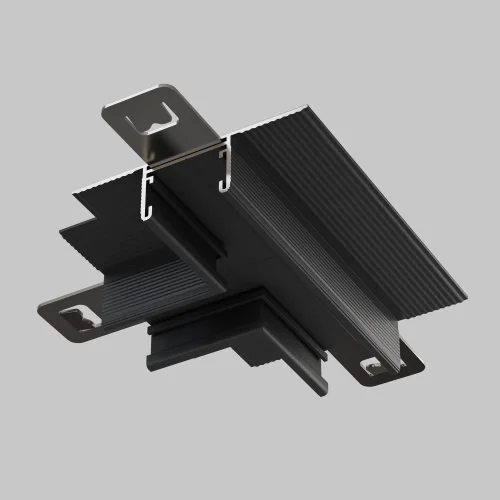 Коннектор Т- образный встраиваемый Magnetic track system Basity TRA172CT-12B Maytoni чёрный в стиле для светильников серии Magnetic track system Basity встраиваемый basity магнитная фото 6