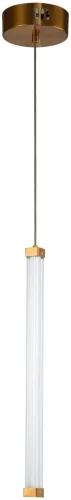 Светильник подвесной LED с пультом Quadro 4010/05/01PS Stilfort прозрачный на 1 , основание бронзовое в стиле хай-тек современный трубочки с пультом