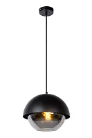 Светильник подвесной Cooper 10410/20/30 Lucide чёрный серый 1 лампа, основание чёрное в стиле современный 
