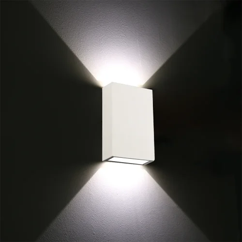 Настенный светильник LED Algol A2750AL-2WH Arte Lamp уличный IP65 белый 2 лампы, плафон белый в стиле хай-тек современный LED фото 4