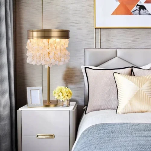 Настольная лампа VERONA TAB B 212706-23 ImperiumLoft прозрачная на 4 лампы, основание латунь металл в стиле современный фото 9