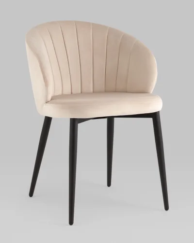 Стул Lastura велюр молочный УТ000039133 Stool Group, /, ножки//, размеры - *770***530*570