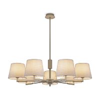 Люстра на штанге Butler FR2057PL-07BG Freya бежевая на 7 ламп, основание бежевое в стиле кантри американский классический Люстра на штанге Butler FR2057PL-07BG Freya бежевая на 7 ламп, основание бежевое в стиле кантри американский классический