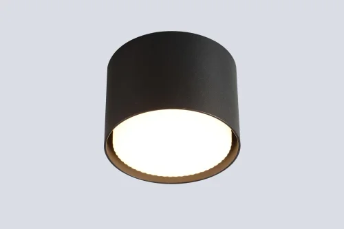 Светильник накладной CLT 073C BL Crystal Lux чёрный на 1 лампу, основание чёрное в стиле минимализм круглый Светильник накладной CLT 073C BL Crystal Lux чёрный на 1 лампу, основание чёрное в стиле минимализм круглый