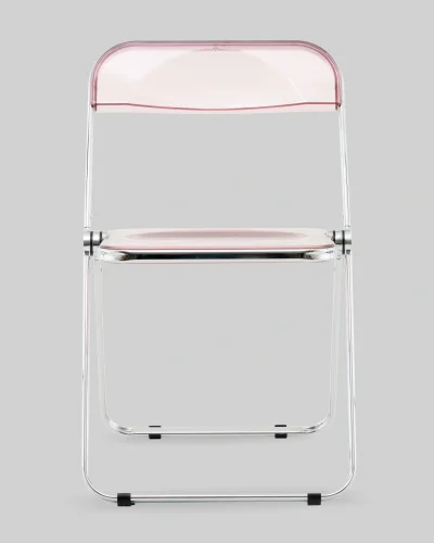 Стул Fold Pink, складной розовый УТ000040856 Stool Group, розовый/пластик, ножки/металл/хром, размеры - *790**** фото 2