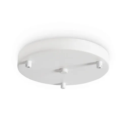 Потолочное крепление (чаша) с 3 отверстиями Pietre FR5592A-03BS Freya на 3 лампы, основание белое в стиле современный фото 3 Потолочное крепление (чаша) с 3 отверстиями Pietre FR5592A-03BS Freya на 3 лампы, основание белое в стиле современный фото 3