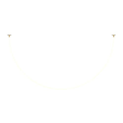 Светильник подвесной LED Tau MOD146PL-L40G3K Maytoni белый на 1 лампу, основание золотое в стиле современный хай-тек 
