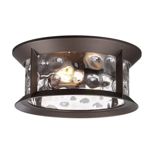 Потолочный светильник Mavret 4961/2C Odeon Light уличный IP44 коричневый 2 лампы, плафон прозрачный в стиле классический E27 фото 2