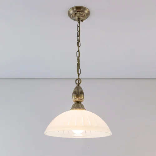 Светильник подвесной Латур CL413212 Citilux белый 1 лампа, основание бронзовое в стиле классический  фото 6