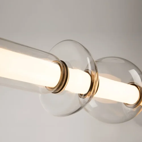 Светильник подвесной LED Cosmo MOD210PL-L39B3K Maytoni белый прозрачный на 1 лампу, основание чёрное в стиле современный хай-тек фото 2