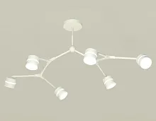 Светильник потолочный XB9055202 Ambrella light белый 6 ламп, основание белое в стиле модерн хай-тек 