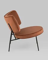 Кресло District Lounge велюр шоколадный УТ000039113 Stool Group, /, ножки//, размеры - *750***680*800мм