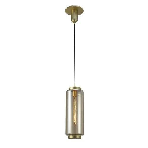 Светильник подвесной лофт JARRAS 6198 Mantra прозрачный бежевый 1 лампа, основание бронзовое в стиле лофт  фото 2