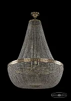 Люстра потолочная хрустальная 19051/H2/80IV G Bohemia Ivele Crystal прозрачная на 22 лампы, основание золотое в стиле классический sp