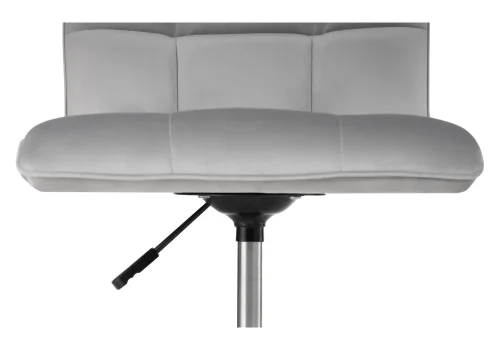 Компьютерное кресло Квадро светло-серое / хром 539659 Woodville, серый/велюр, ножки/металл/хром, размеры - *960***420*570 фото 8