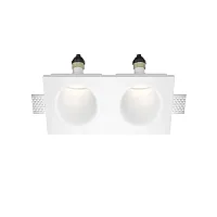 Светильник точечный Gyps Modern DL002-WW-02-W Maytoni белый на 1 , основание белое в стиле современный хай-тек для затирки