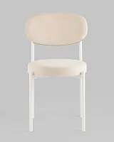 Стул Бриф SN велюр молочный каркас белый муар, 4шт./уп. УТ000040892 Stool Group, /велюр, ножки/металл/, размеры - *****