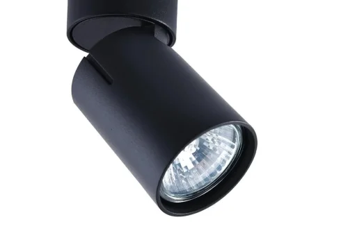 Светильник накладной Carrisi VL8062S01 Vele Luce чёрный на 1 лампу, основание чёрное в стиле хай-тек круглый фото 3
