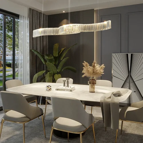 Светильник подвесной BERTOLDA LONG B Chrome 220716-23 ImperiumLoft прозрачный на 2 лампы, основание хром в стиле современный фото 11