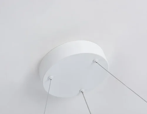 Светильник подвесной LED FL5851 Ambrella light белый 1 лампа, основание белое в стиле современный хай-тек кольца фото 8