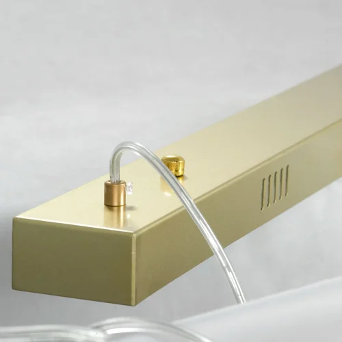 Светильник подвесной LED River LSP-8365 Lussole белый матовый золото 1 лампа, основание матовое золото в стиле современный хай-тек  фото 4